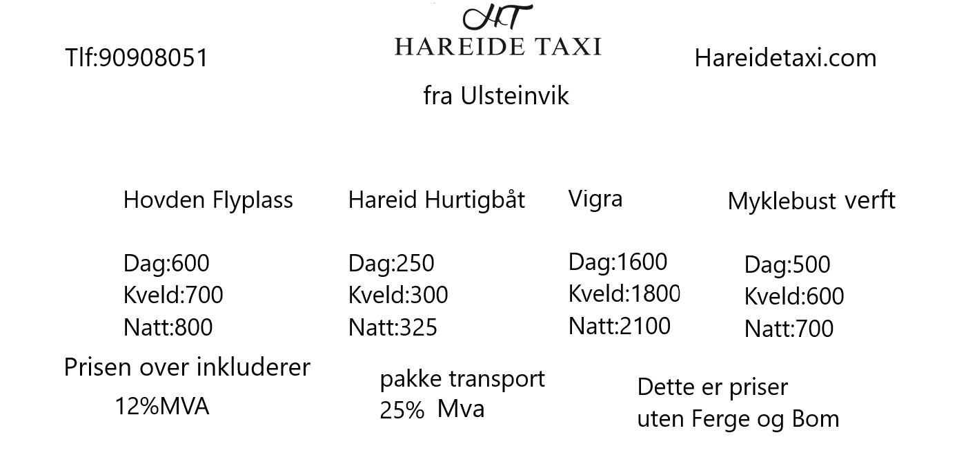 Hareide Taxitenester Taxi, Hareid - 3