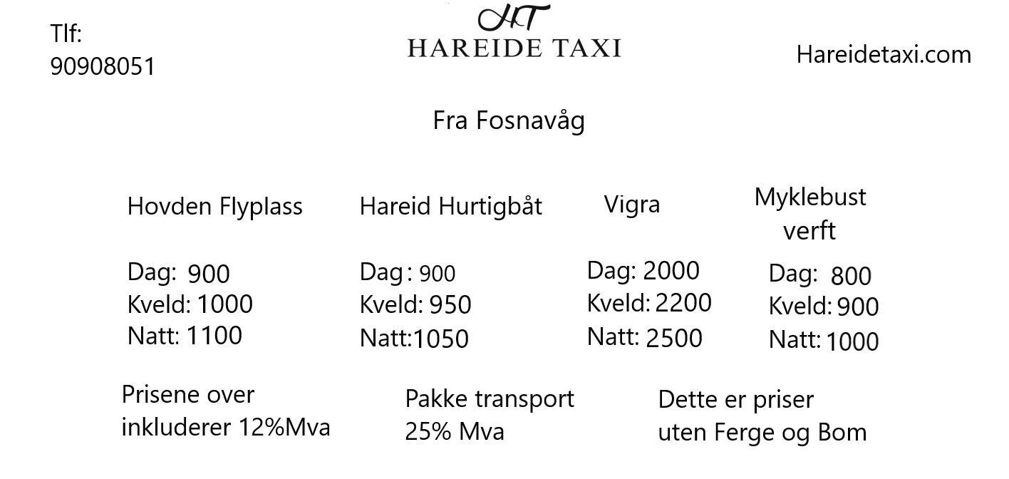 Hareide Taxitenester Taxi, Hareid - 2