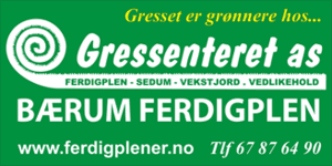 BÆRUM FERDIGPLEN GRESSENTERET AS Ferdigplen, Bærum - 1