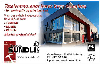 ENTREPRENØR SUNDLI AS Entreprenør, Inderøy - 10